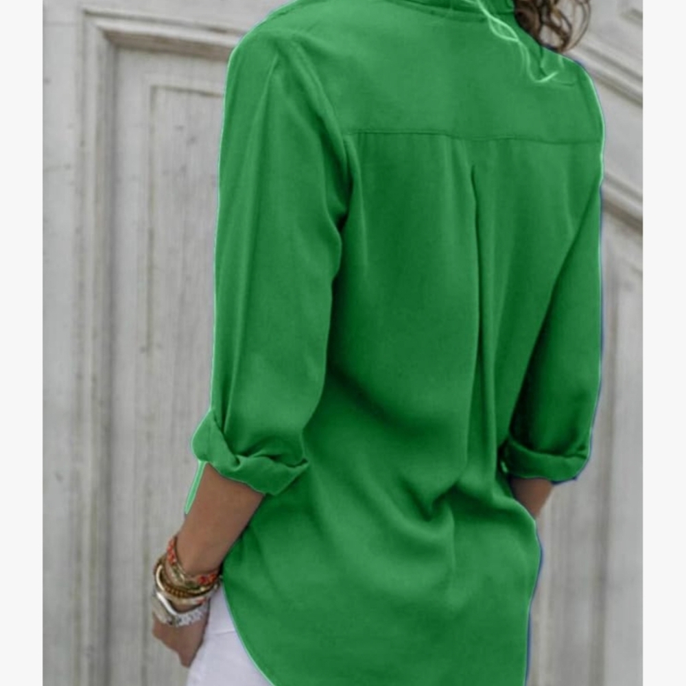 Green 💚 Chiffon Blouse - Size Small